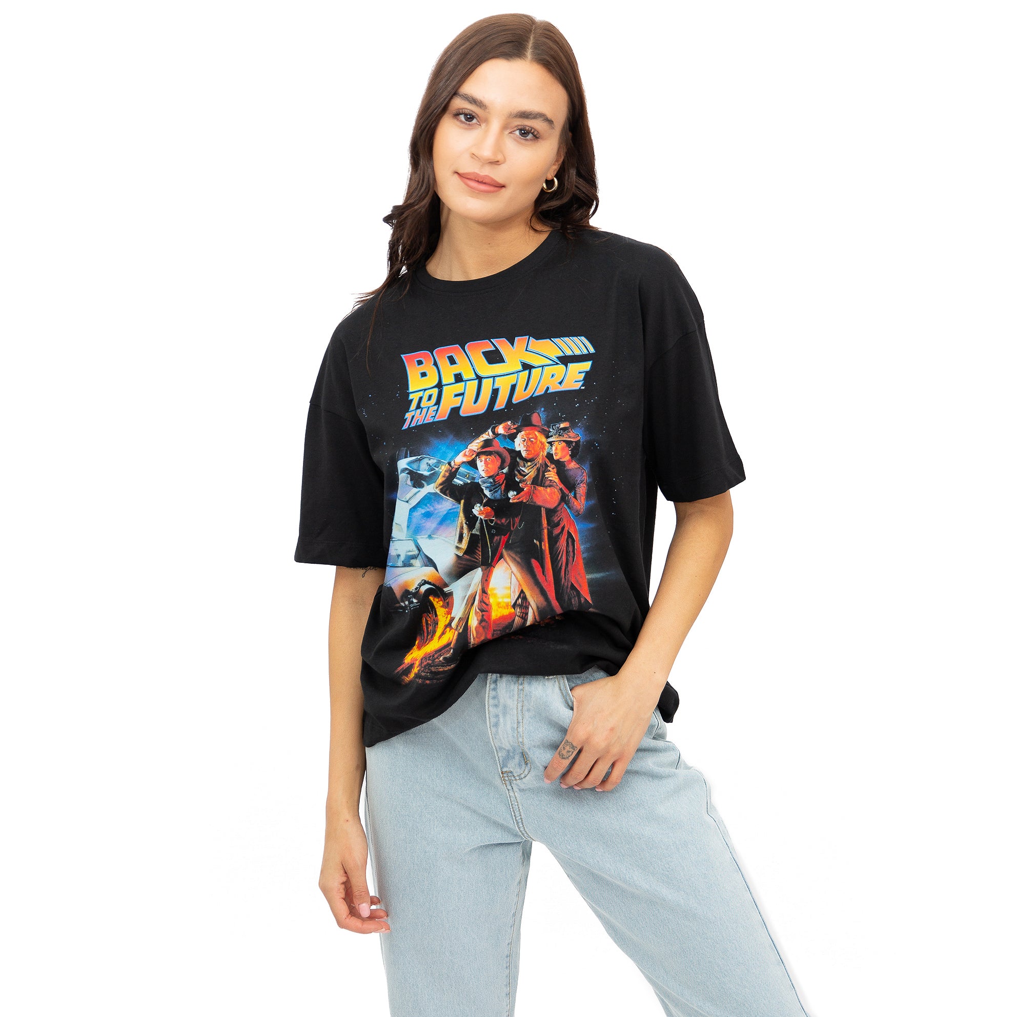 Back to the Future Ladies - 80's Block - Oversized T-shirt