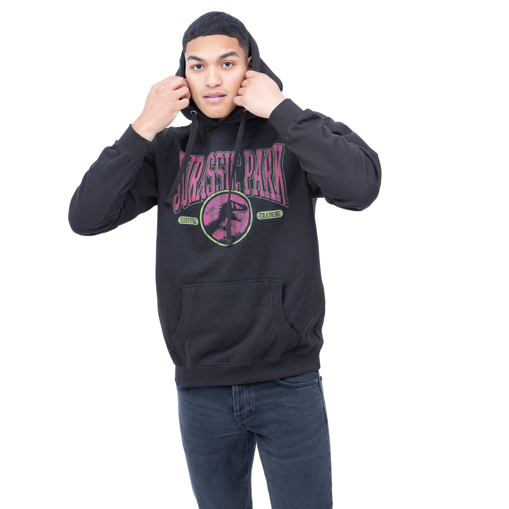 Jurassic Park Mens - Survival Training - Pullover Hood - Black