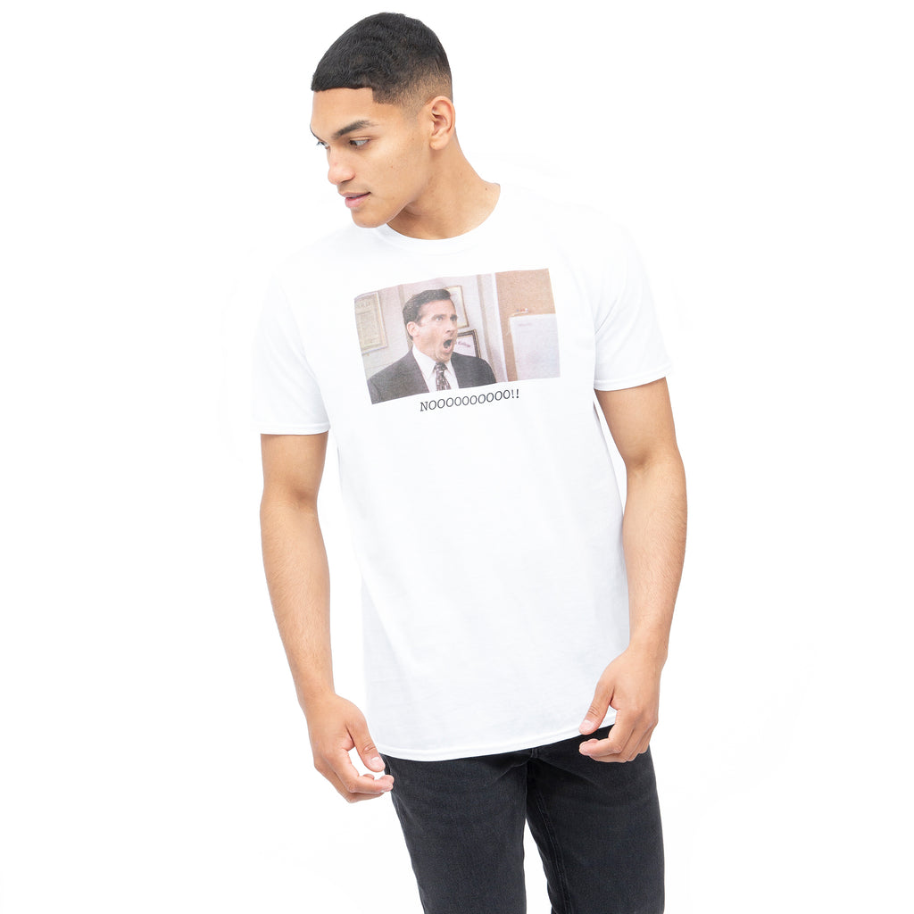 The Office Mens - Michael Noooo!! - T-shirt - White