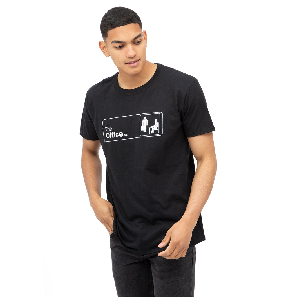 The Office Mens - Logo - T-shirt - Black