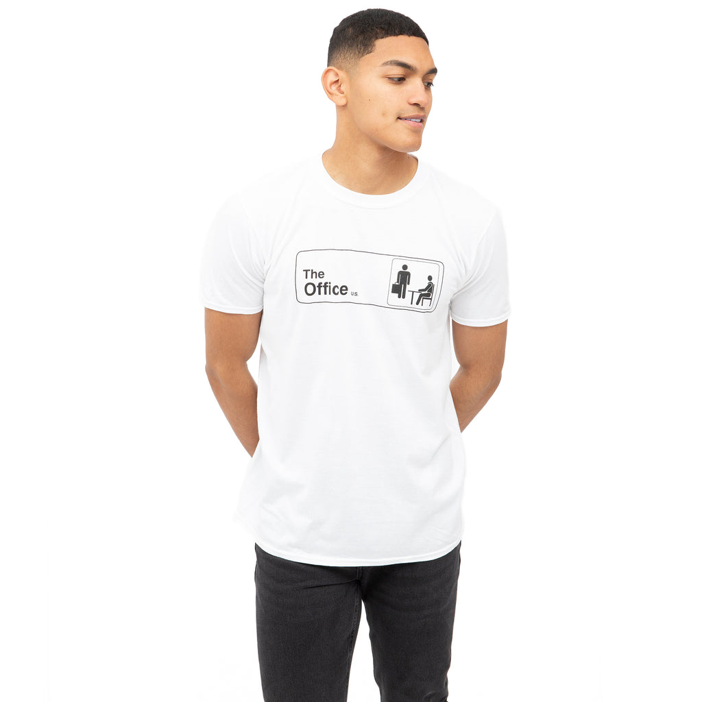 The Office Mens - Logo - T-shirt - White