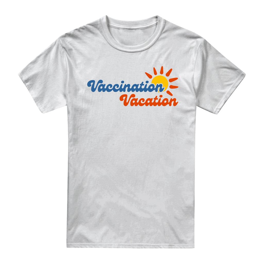 Social Distancers Unisex - Vaccination Vacation - T-shirt - White