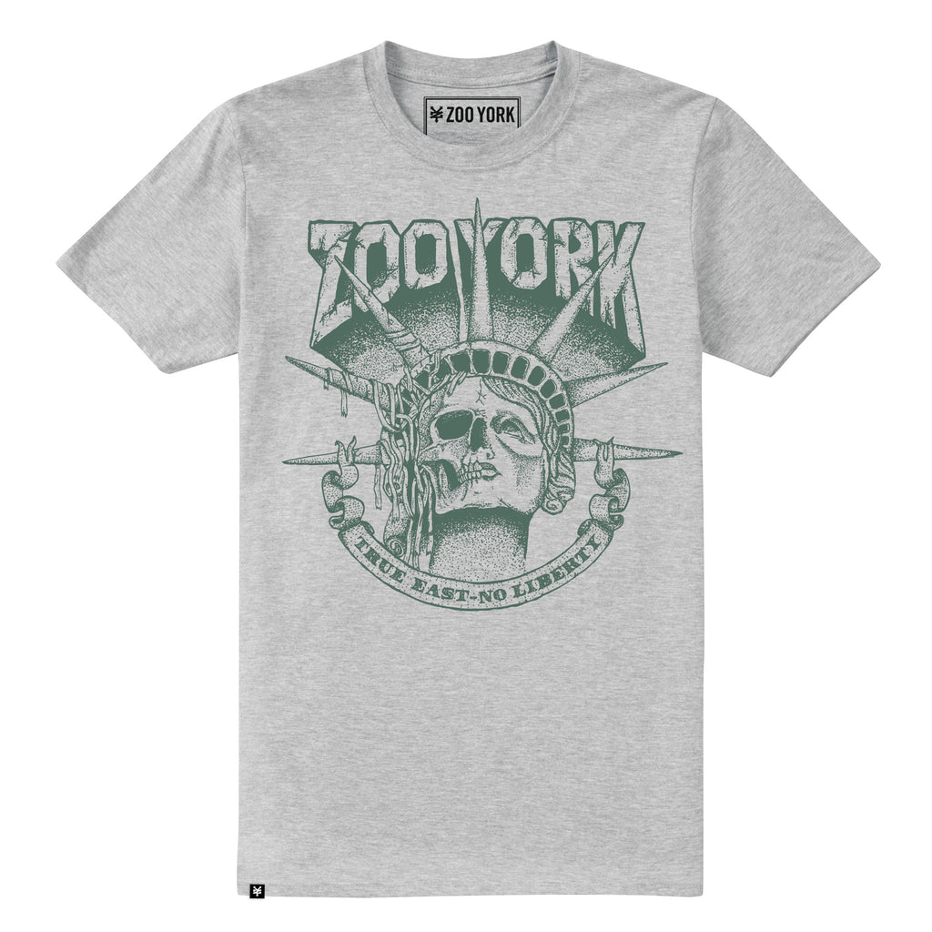 Zoo York Mens - Death Of Liberty - T-Shirt - Grey Heather