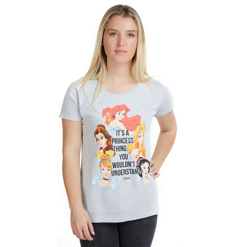 Disney Ladies - It's a princess thing - T-shirt - Grey